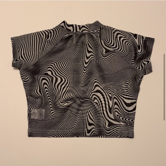 Rare UNIF Cid Optical Illusion Crop Top Maxi Skirt Set M/L - Picture 5 of 8